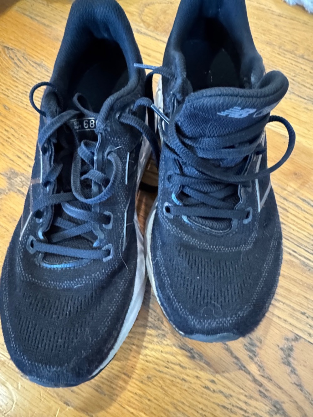 New Balance Black Athletic Mesh Sneakers
